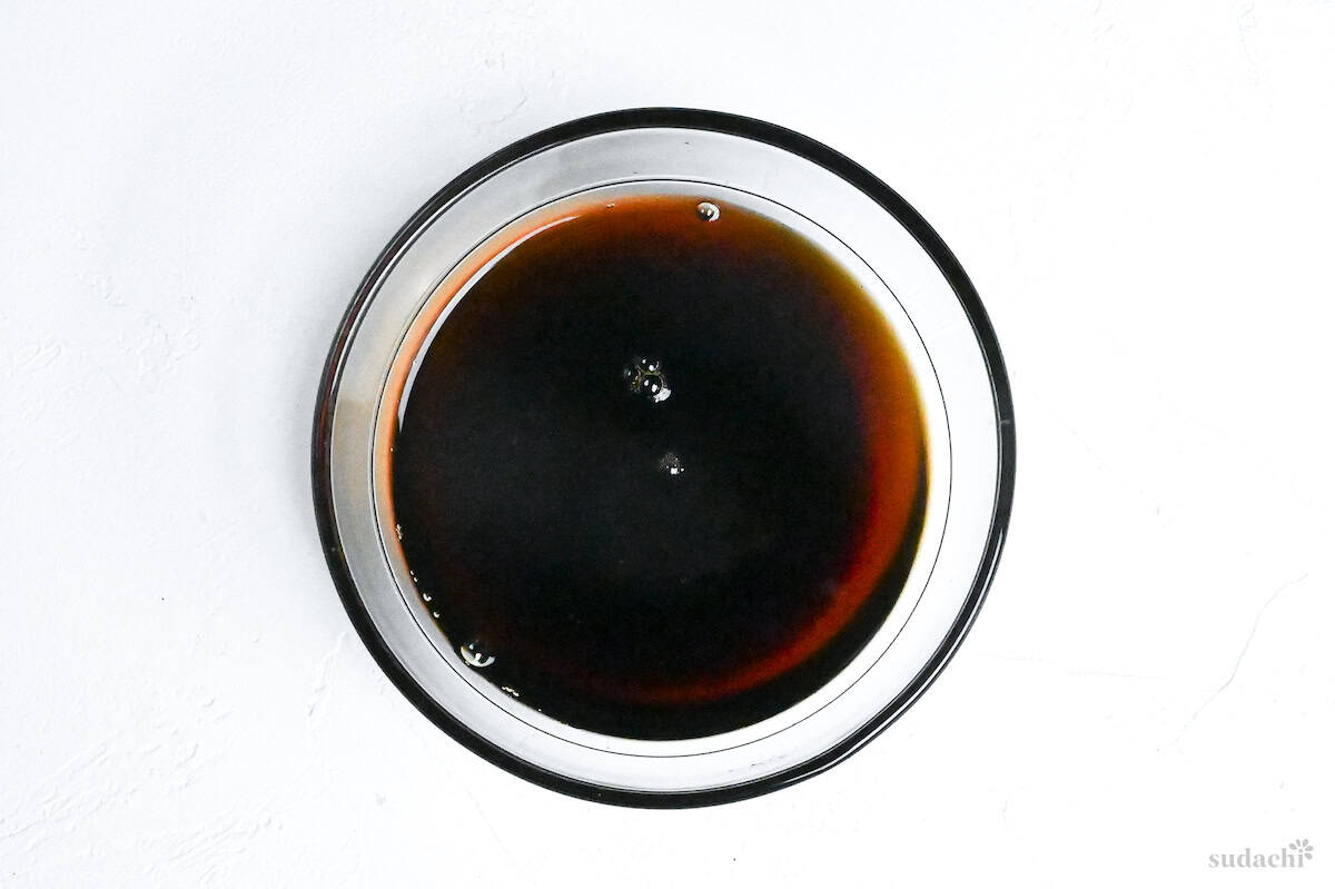 easy kabayaki style sauce in a glass bowl