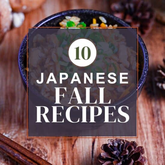 Japanese fall (autumn) recipe thumbnail