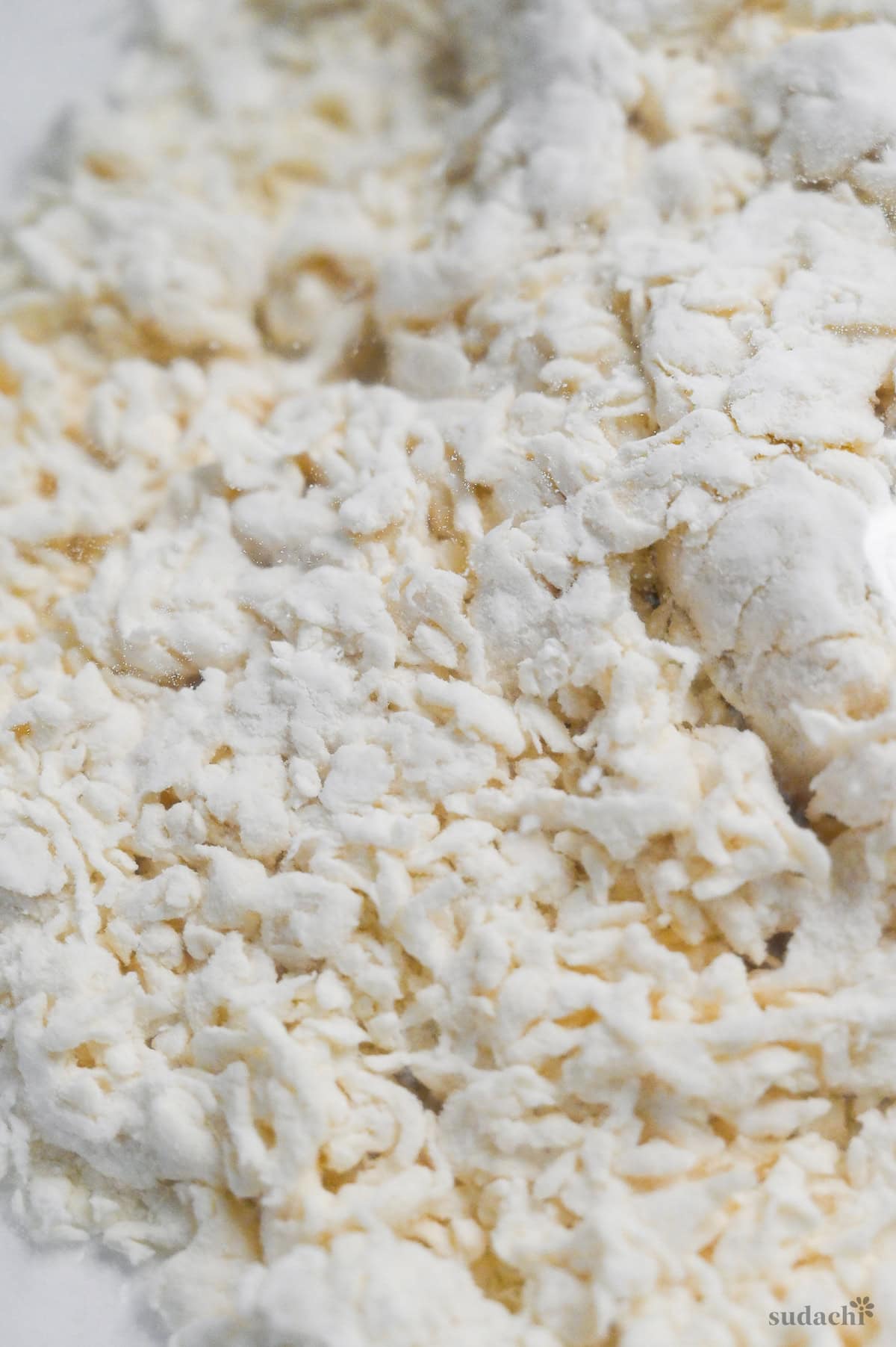 close up of ramen noodle dough