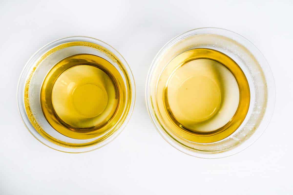 First batch (ichiban) and second batch (niban) of katsuo dashi bonito flake stock