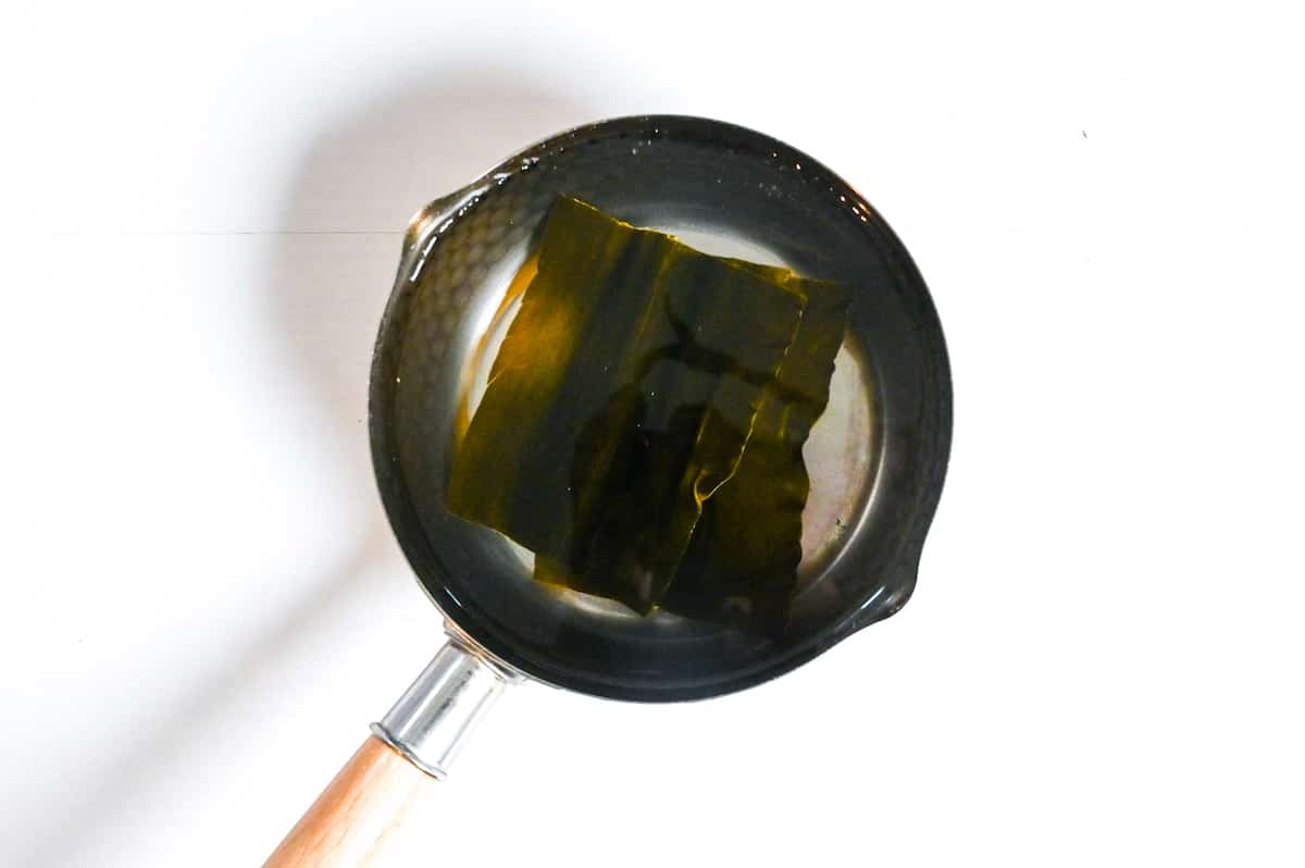 kombu ni dashi step 1