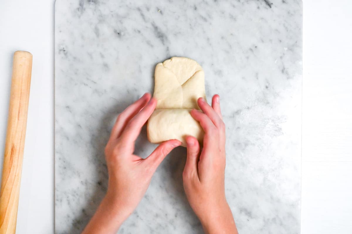 rolling nama shokupan dough