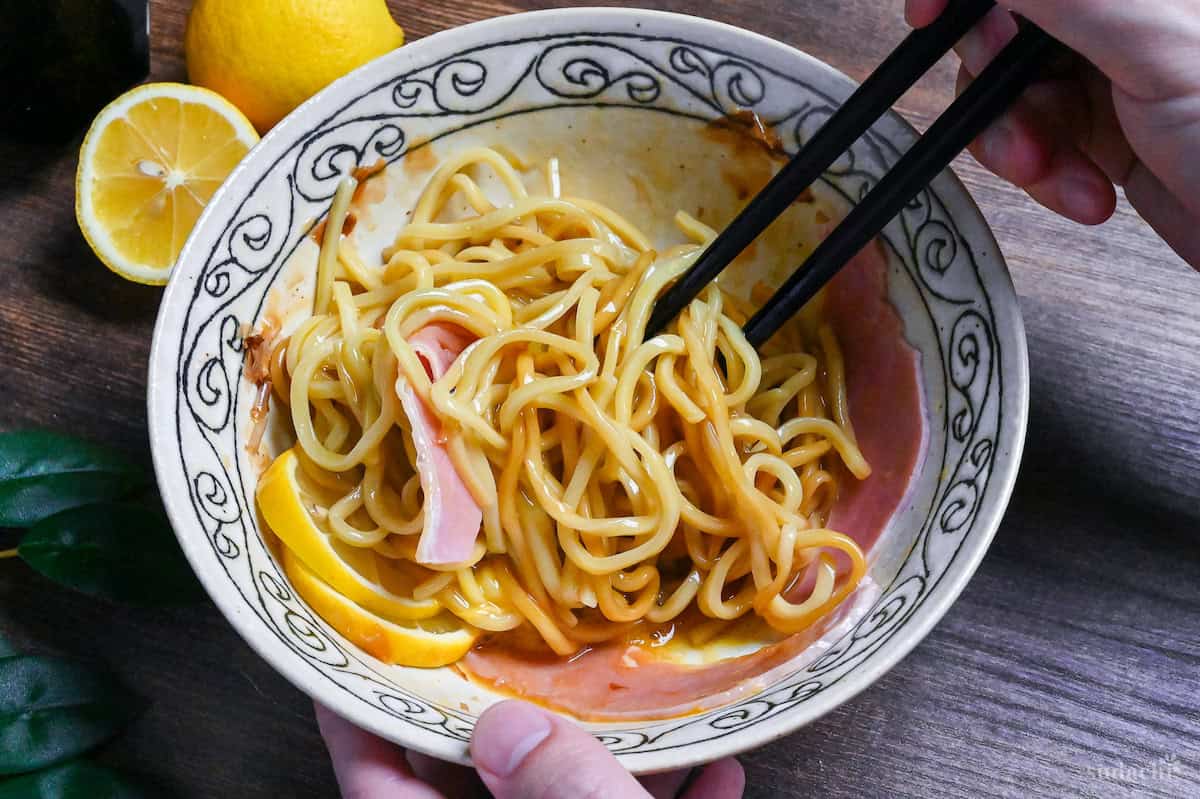 Mixing TKM before eating