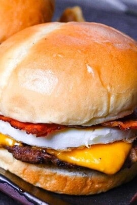 Japanese Tsukimi moon gazing burger