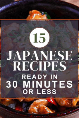 30 minutes or less Japanese recipes thumbnails